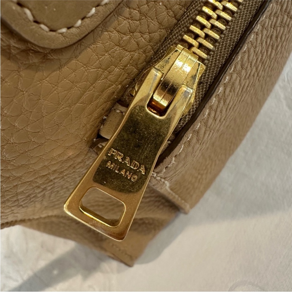 Prada Tan Leather Tote Bag - Picture 5 of 7